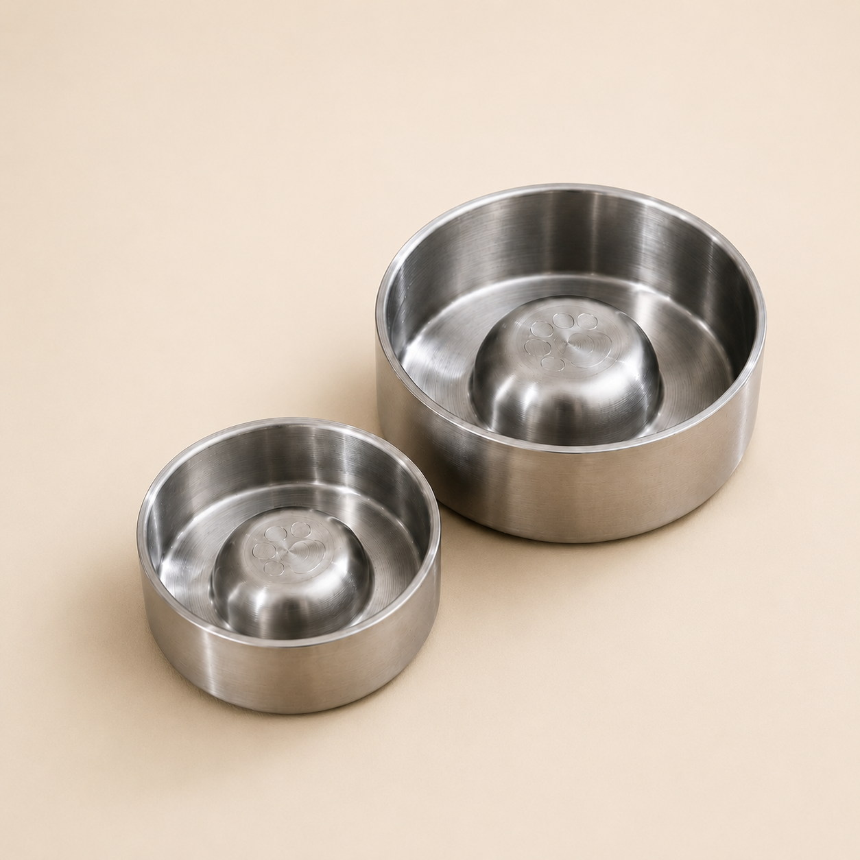 Double Layer Slow Feeder Pet Bowl with Non-Slip Base